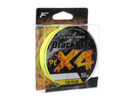 Flagman BlackFire PE X-4 150m Fluorescerende Gul 0,06mm