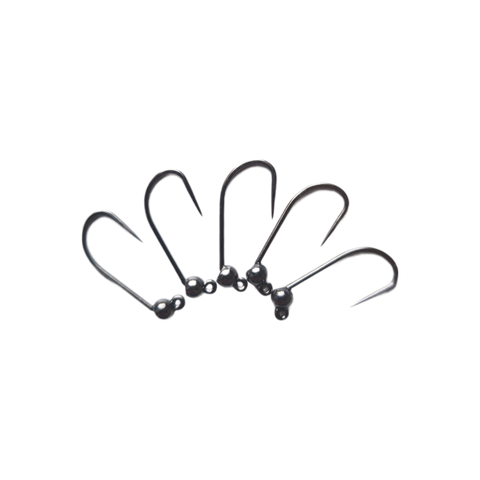 Størrelse 8 barbless kroge med wolframperle, 3 mm, Hends Hooks