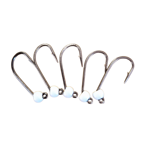 Størrelse 10 med modhager og wolframperle, 3 mm, Hends Hooks