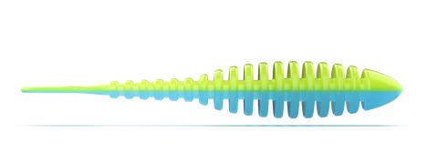 Troutbite Lucky Leech 65mm Blå/Chatreuse