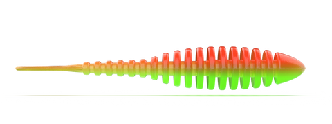 Troutbite Lucky Leech 65mm Orange/Grøn