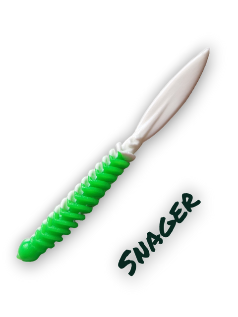 Trout Rocker Snager 65mm Grøn/Hvid