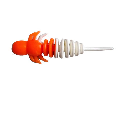 Fræk Nymfe Orange/Hvid