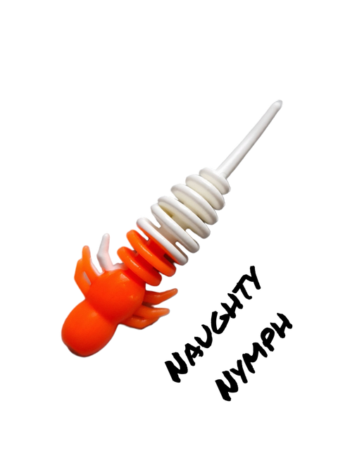 Fræk Nymfe Orange/Hvid