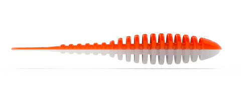 Troutbite Lucky Leech 55mm Orange/Hvid