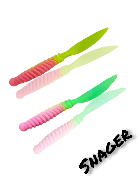 Trout Rocker Snager 65mm BubbleGum/Chartreuse