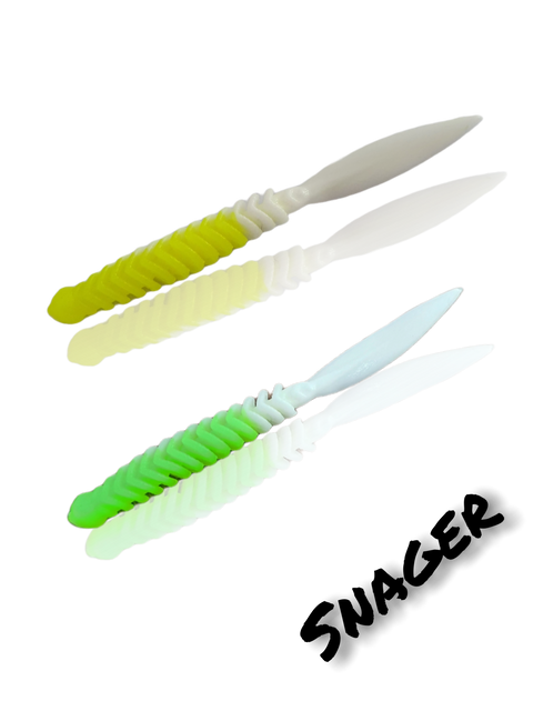 Trout Rocker Snager 65mm Gul Fluorescerende/Hvid