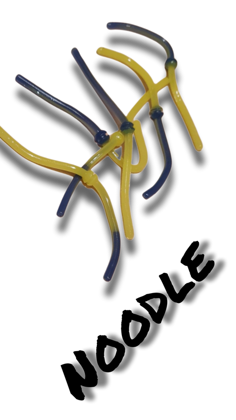 Trout Rocker Noodle 90mm Blå/Gul Fluorescerende