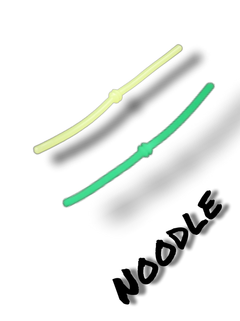 Trout Rocker Noodle 90mm radioaktiv glød