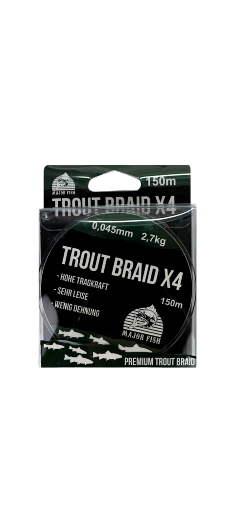 Major Fish Trout Braid 4 rum 0,045 mm 2,7 kg