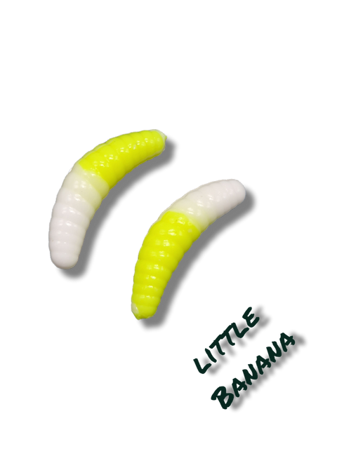 lille banan 25mm gul/hvid fluorescerende