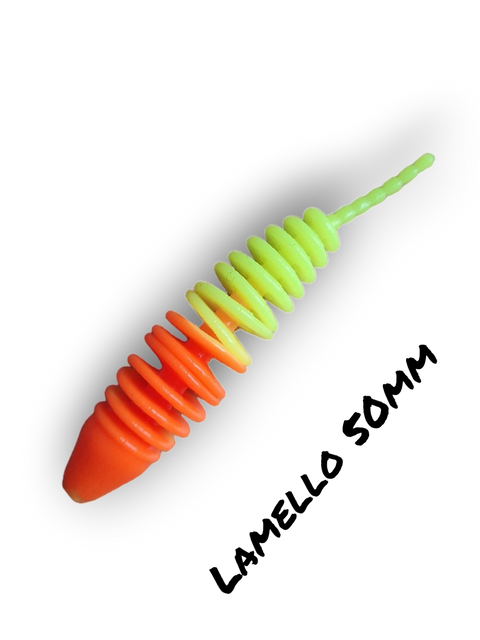 Trout Rocker Lamello 50mm Mix Orange/Gul Fluo