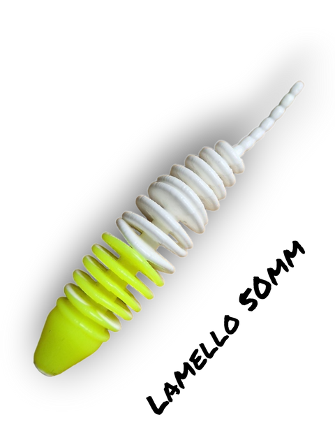 Trout Rocker Lamello 50mm Mix Gul/Hvid