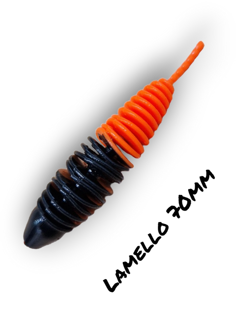 Trout Rocker Lamello 70mm Mix Sort/Orange