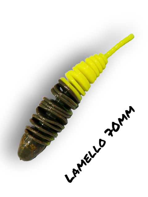 Trout Rocker Lamello 70mm Mix Motorolie/Gul 